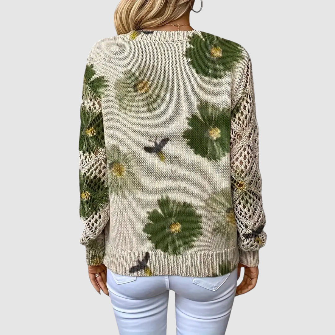 Meda | Jersey de punto con flores 7