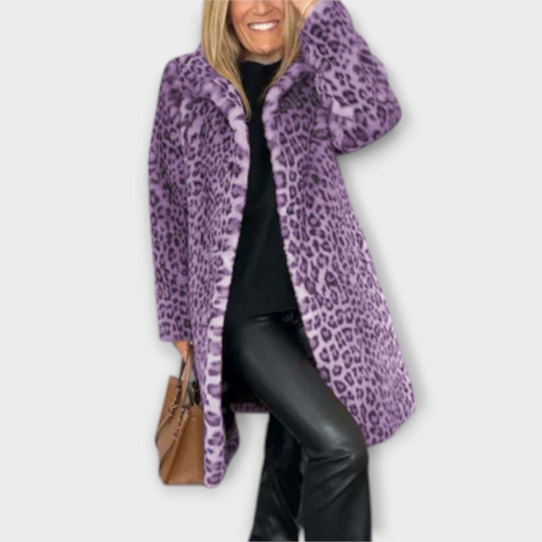 Amara | Abrigo estampado de leopardo 4