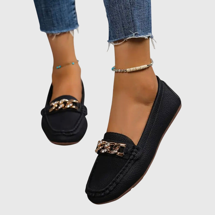 Melissa | Mocasines Ortopédicos con Cadena Dorada 6