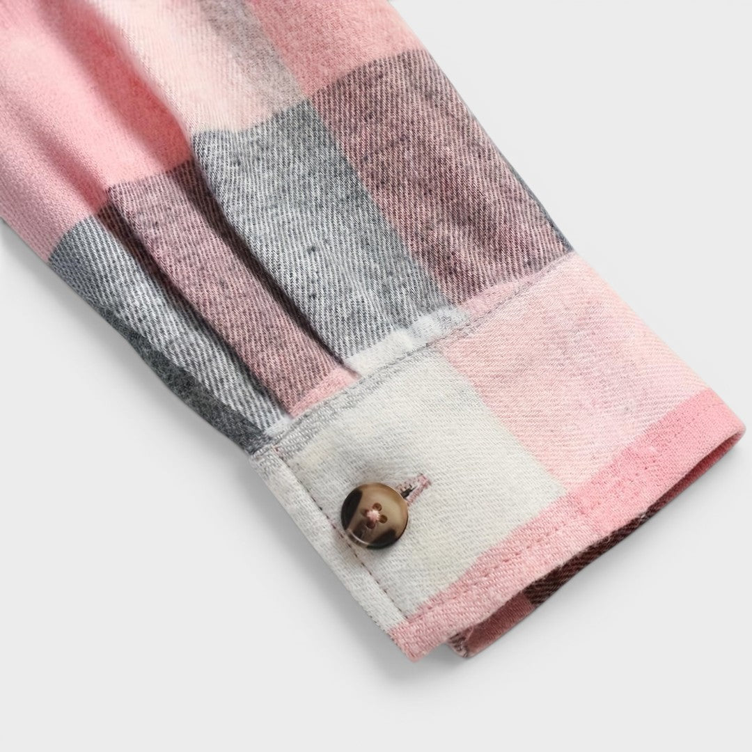 Hortensia™ | Camisa de Cuadros de Manga Larga 10