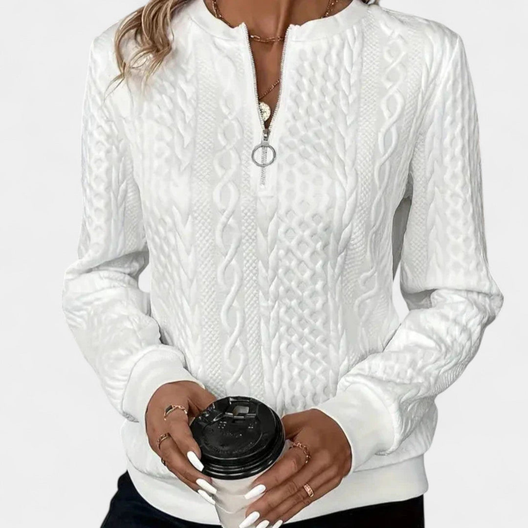 Kaja – Suéter con cremallera para un look moderno 1