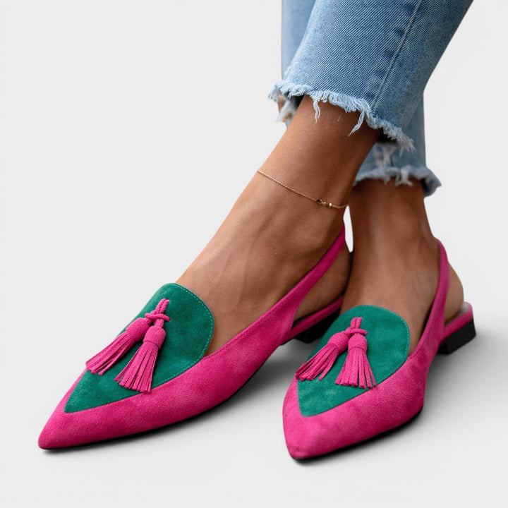 Rosalie™ | Sandalias elegantes con tacón y flecos 6