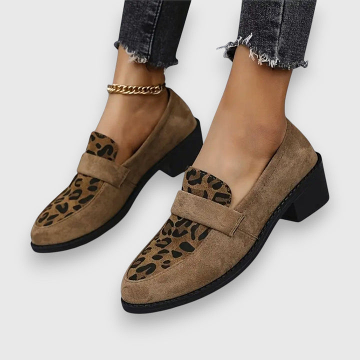 Brunika | Mocasines Cómodos con Estampado Leopardo 5