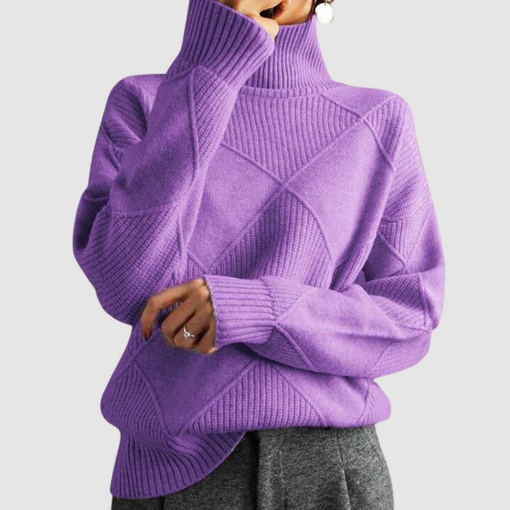 Ester | Jersey texturizado de cuello alto 9