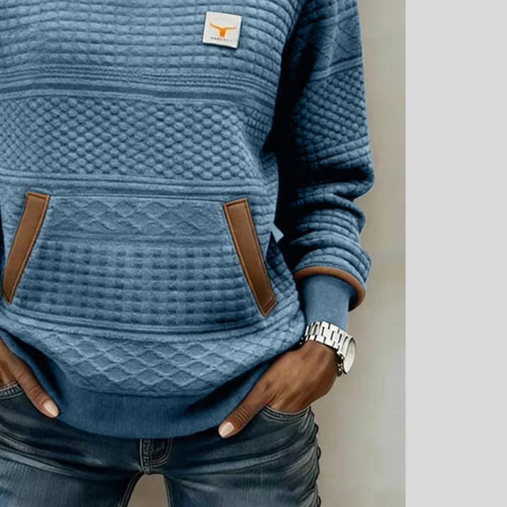 Mies | Sudadera texturizada color block 9