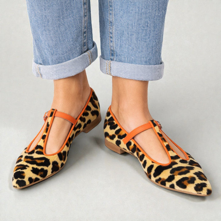 Lulu | Bailarinas con Correa y Estampado Leopardo 2