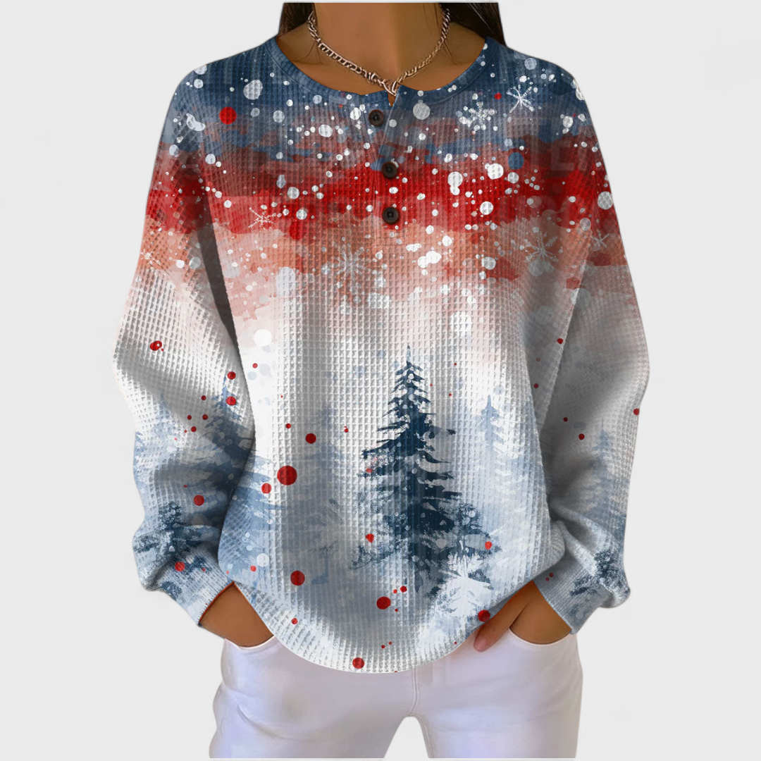 Jasmijn | Jersey navideño con pinos 1