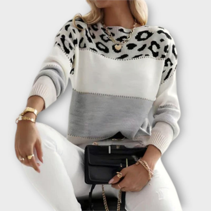 Cheyenne - Suéter casual con diseño de leopardo 1