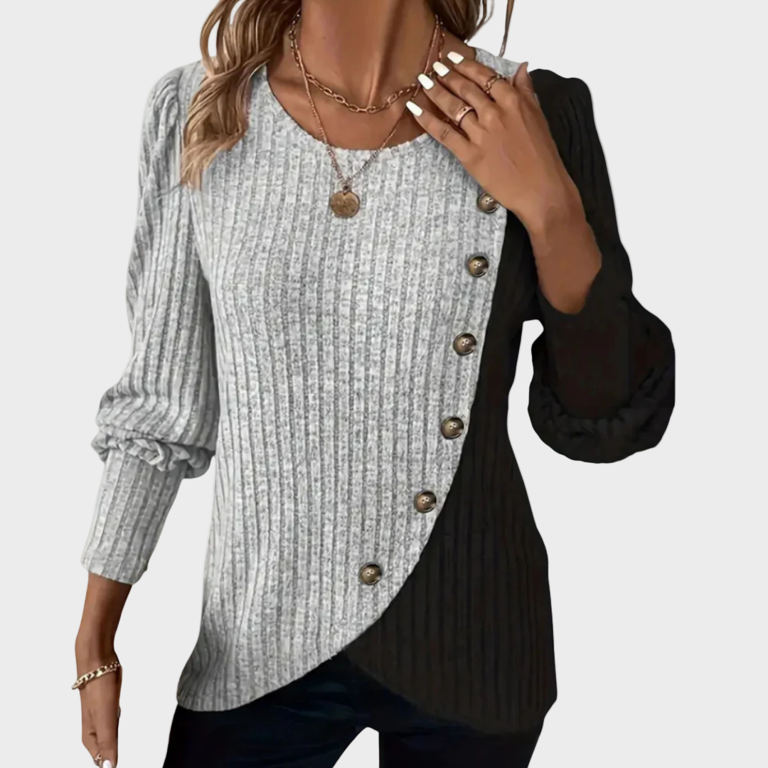 Kaia | Jersey de punto con botones 1
