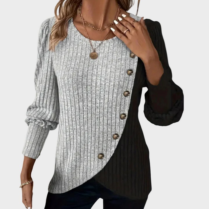 Kaia | Jersey de punto con botones 1