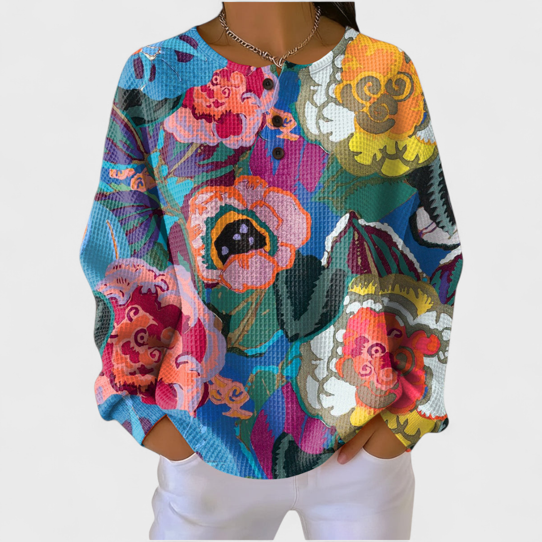 Anouk | Jersey con flores grandes 1