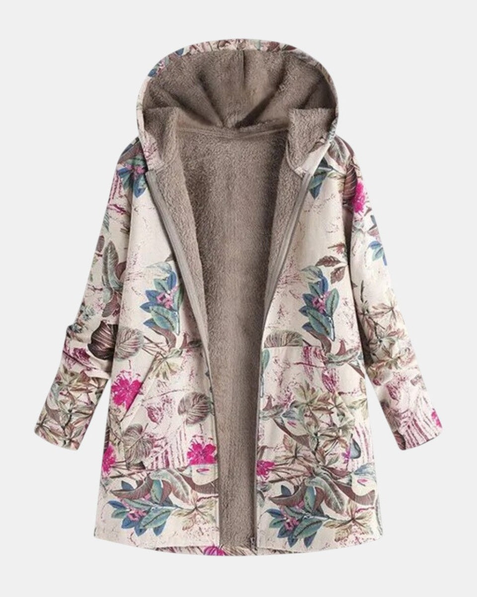 Ivy | Chaqueta polar botánica pastel 2