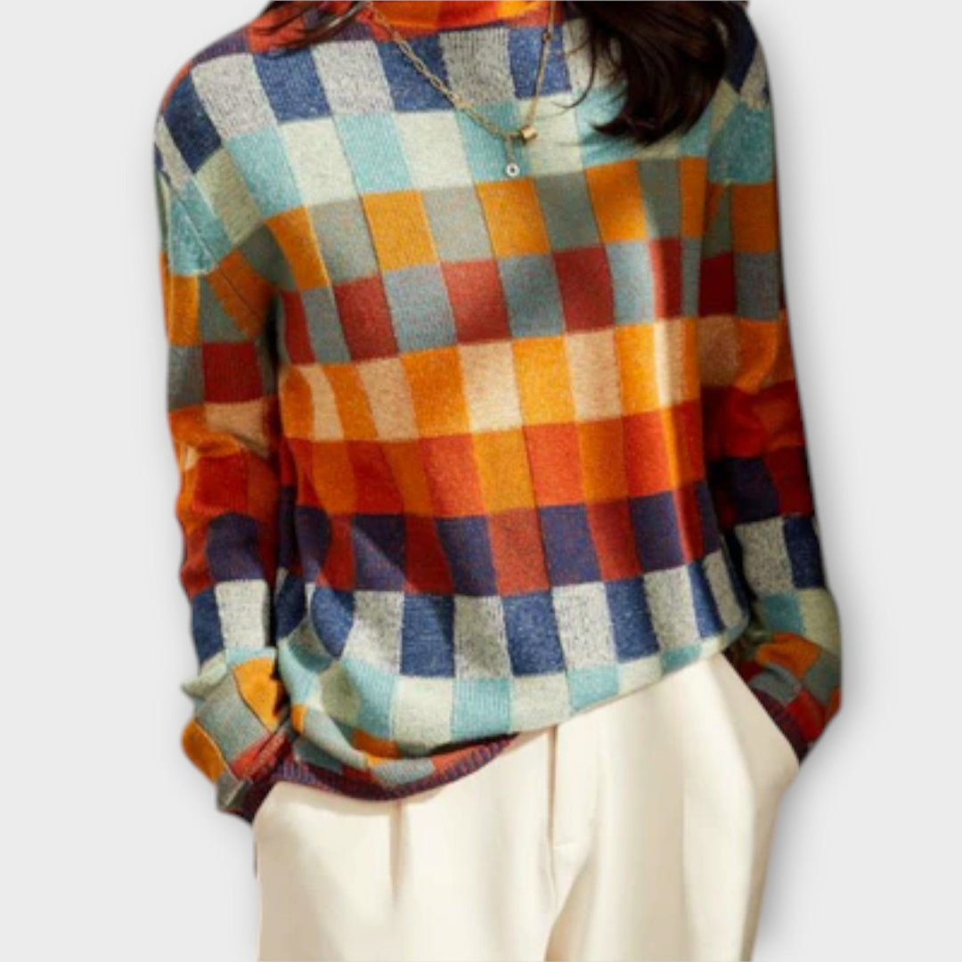 Erika – Suéter con motivo patchwork 2