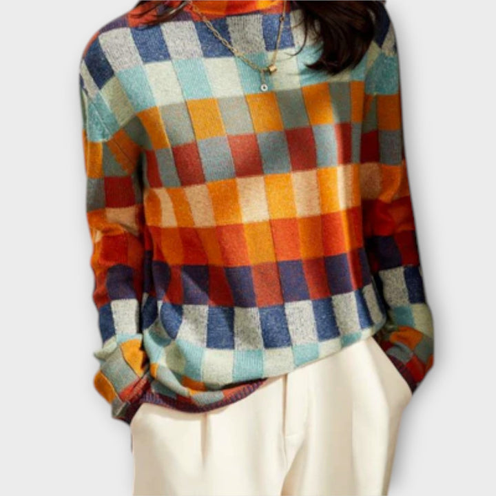 Erika – Suéter con motivo patchwork 2