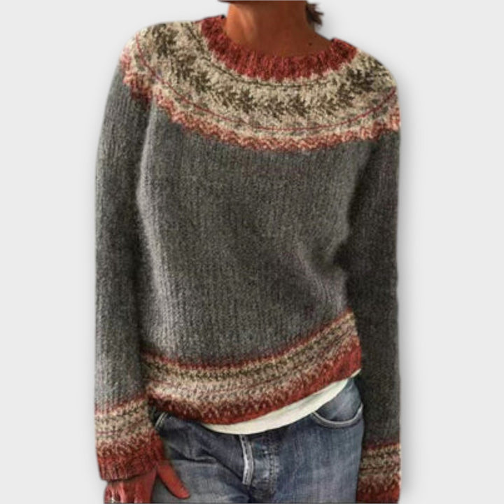 Suéter de punto vintage para mujeres 4