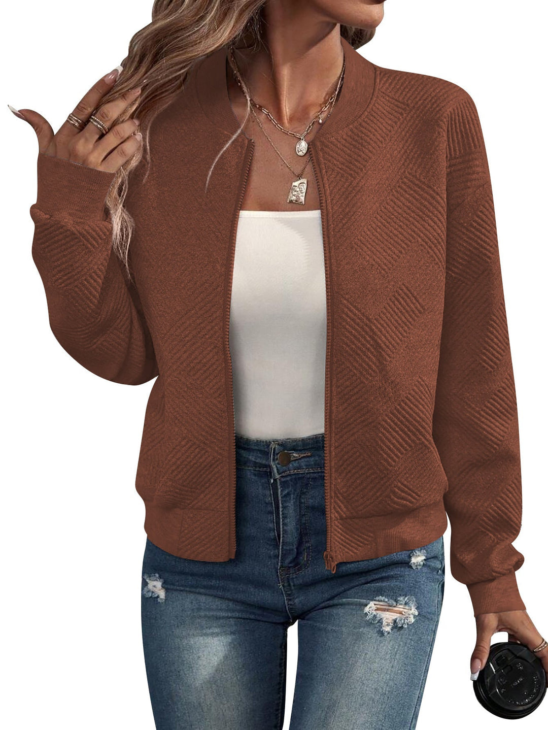 Dora | Cazadora bomber texturizada 5