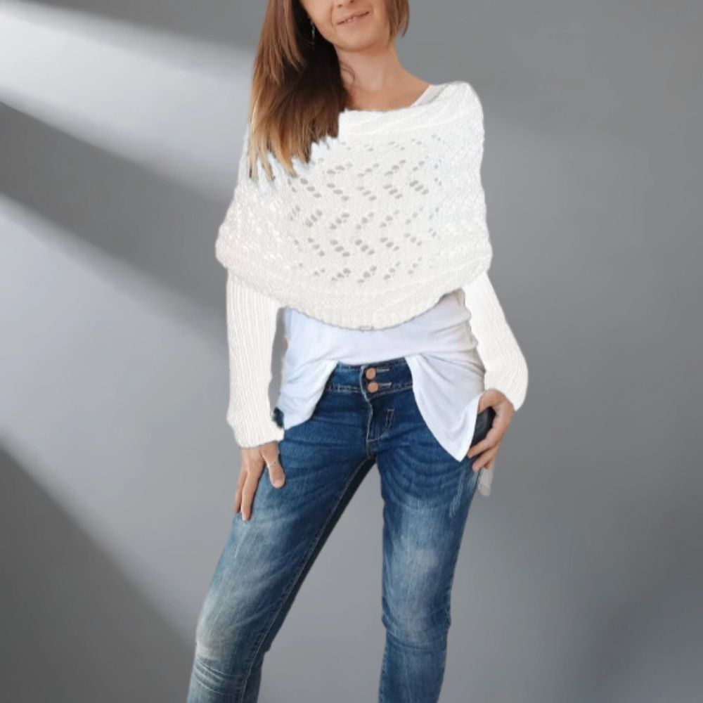 Celeste™ - Chal elegante de punto 9