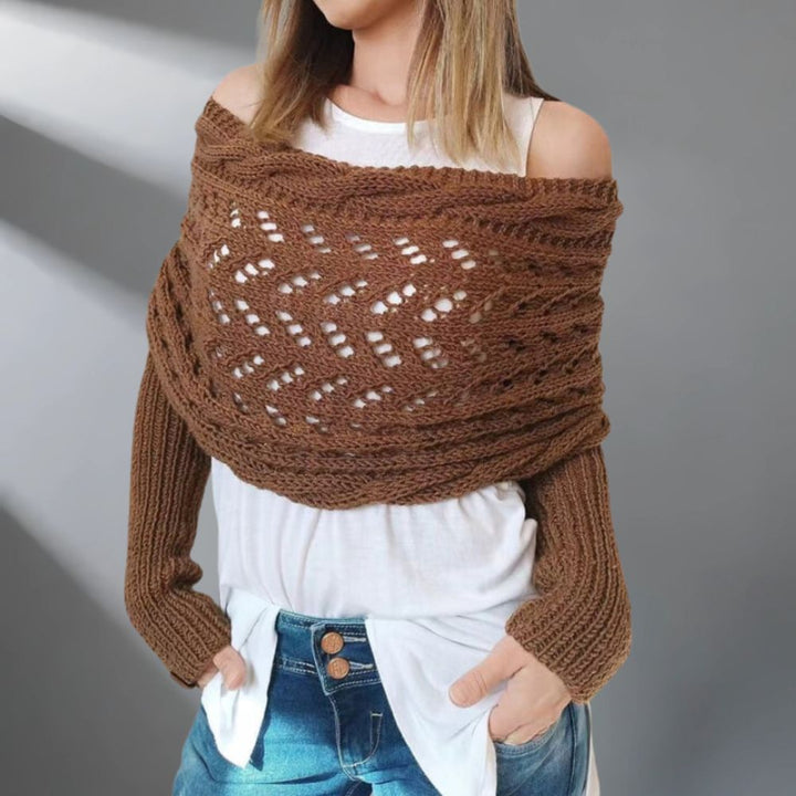 Celeste™ - Chal elegante de punto 10