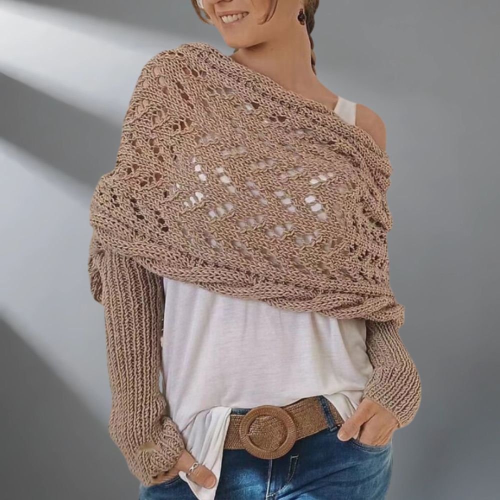Celeste™ - Chal elegante de punto 12