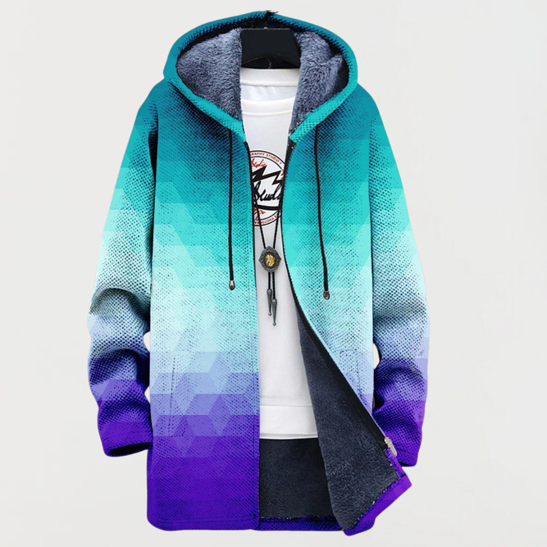Chaqueta hexagonal efecto ombré 1