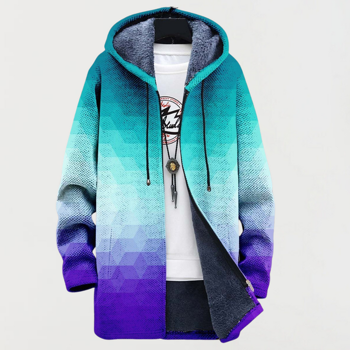 Chaqueta hexagonal efecto ombré 1