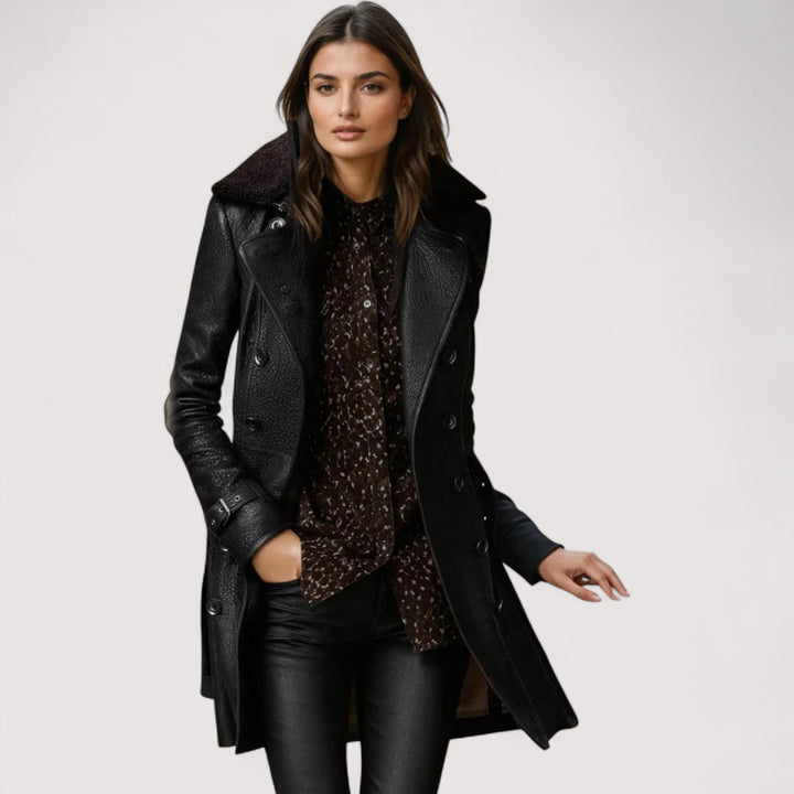 Catalina™ | Chaqueta de Cuero de Corte Largo 1