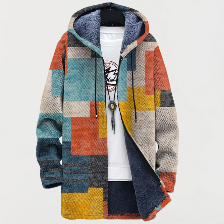Chaqueta de bloques geométricos 2