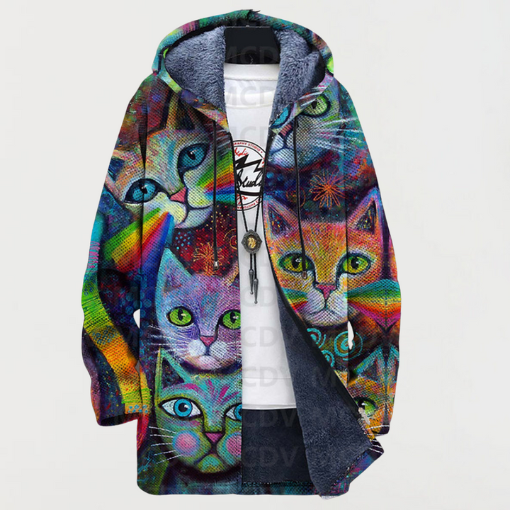 Sudadera con gatos y arcoíris 2