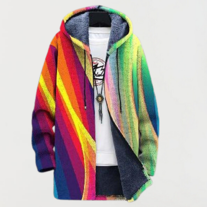 Sudadera multicolor con capucha 2
