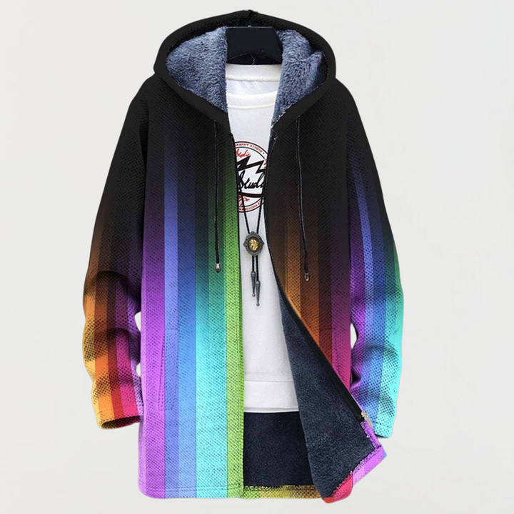 Chaqueta de rayas multicolor 1