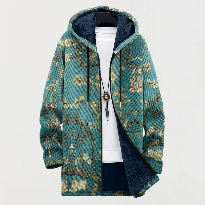 Abrigo con estampado floral 2