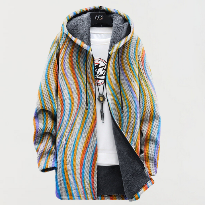 Chaqueta de rayas onduladas 1