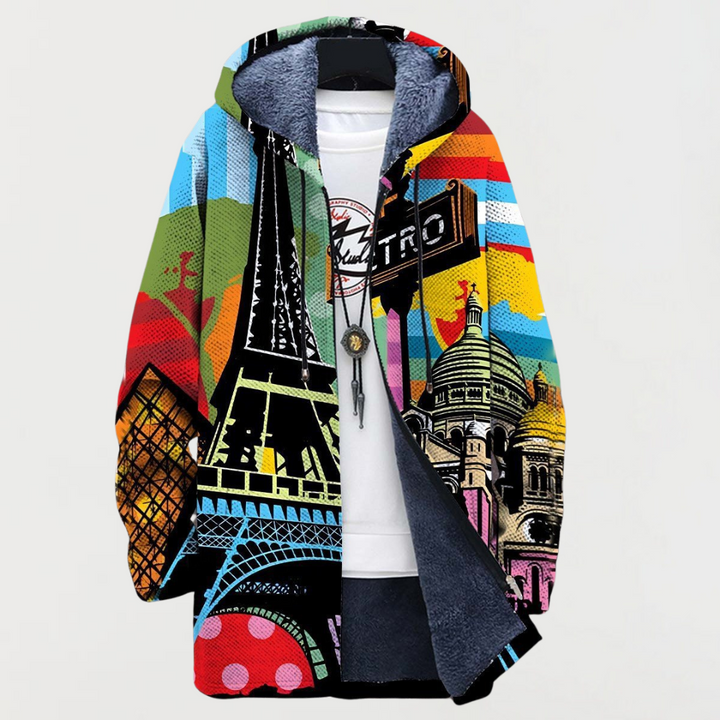 Sudadera con estampado parisino 2