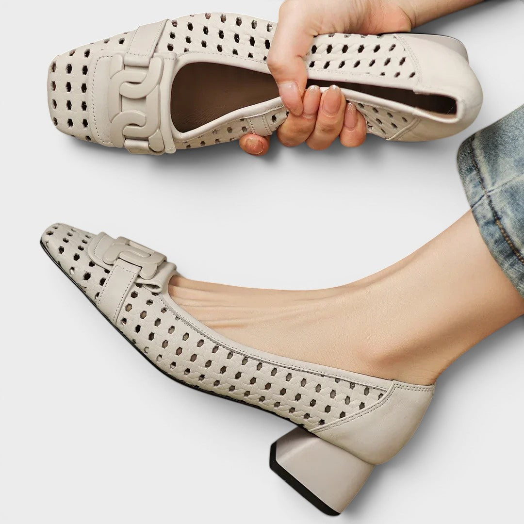 Patrizia | Tacones de Cuero Trenzado 7