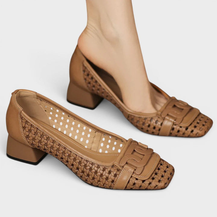 Patrizia | Tacones de Cuero Trenzado 11