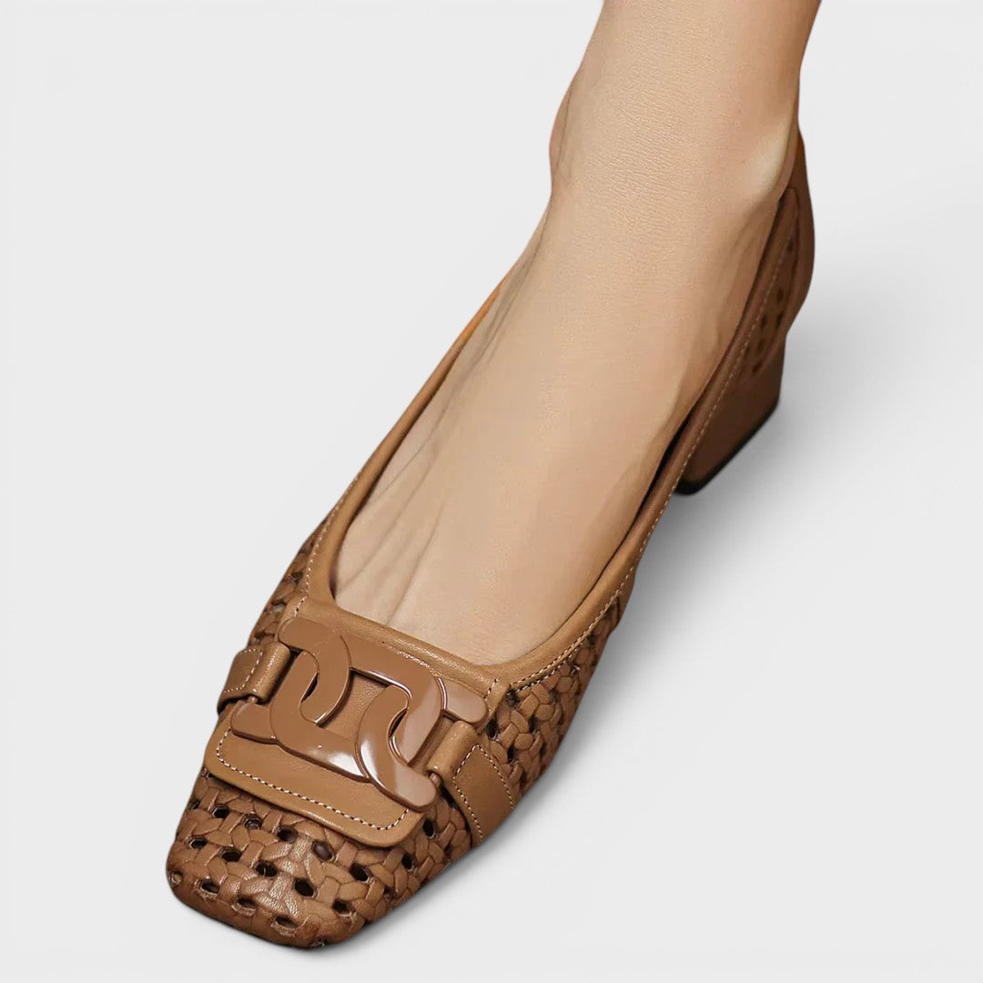 Patrizia | Tacones de Cuero Trenzado 13
