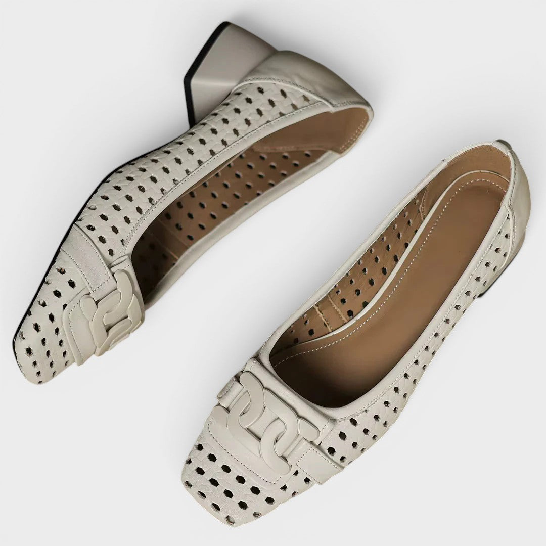 Patrizia | Tacones de Cuero Trenzado 4