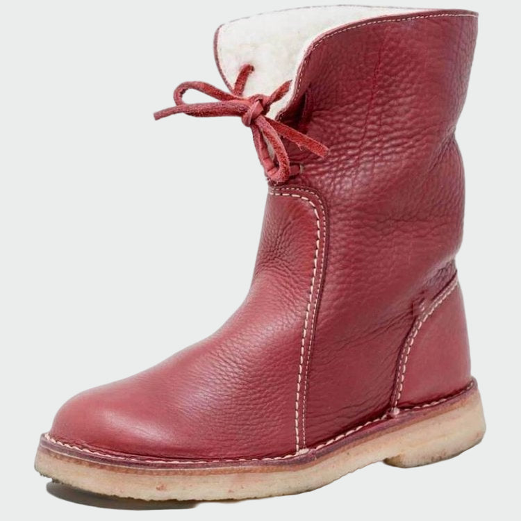 Zapatos de cuero impermeables con forro de lana 6