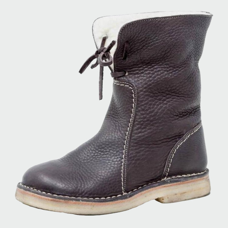 Zapatos de cuero impermeables con forro de lana 3