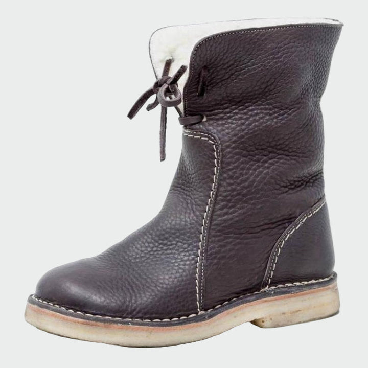 Zapatos de cuero impermeables con forro de lana 3