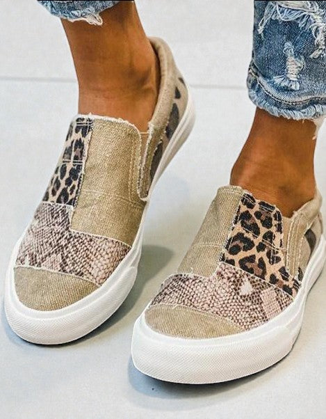 Quinny | Zapatillas sin Cordones con Estampado Leopardo 1