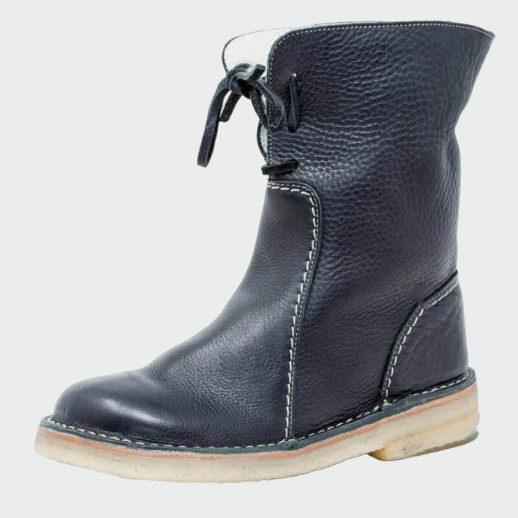 Zapatos de cuero impermeables con forro de lana 5