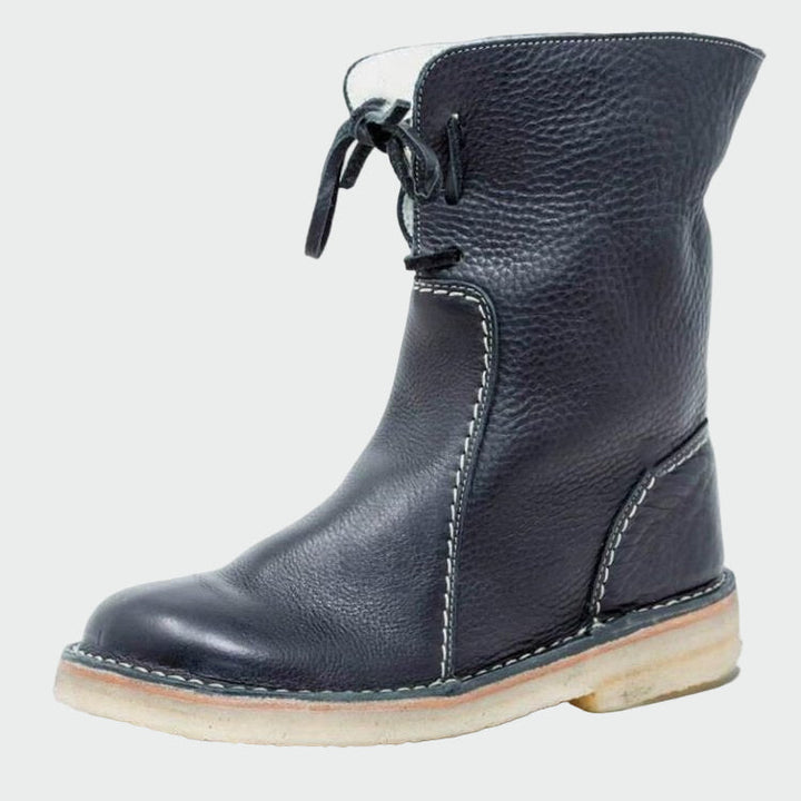 Zapatos de cuero impermeables con forro de lana 5