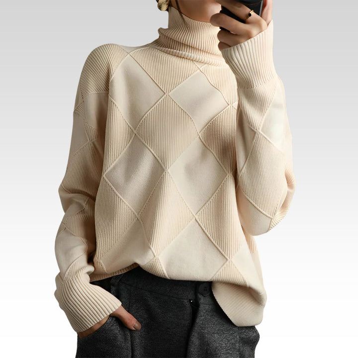 Marcelle | Suéter de cuello alto chunky 1