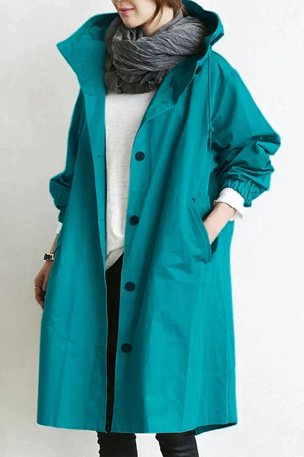 Dorotea | Abrigo impermeable con capucha 12