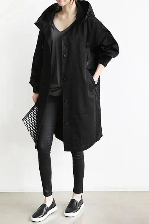 Dorotea | Abrigo impermeable con capucha 7