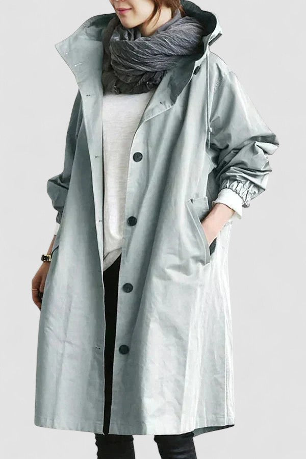 Dorotea | Abrigo impermeable con capucha 1