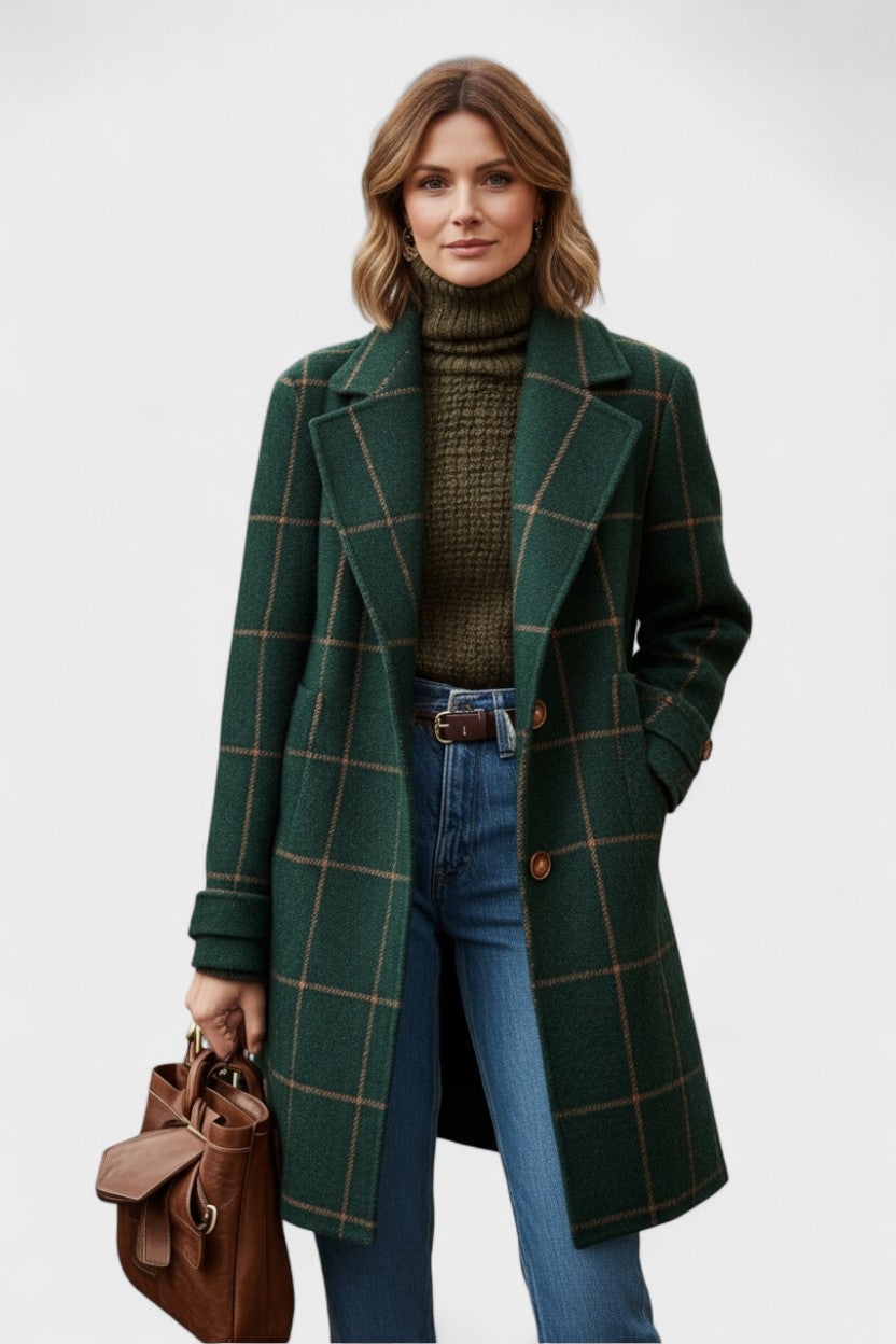 Yrsa | Abrigo de tweed a cuadros 1