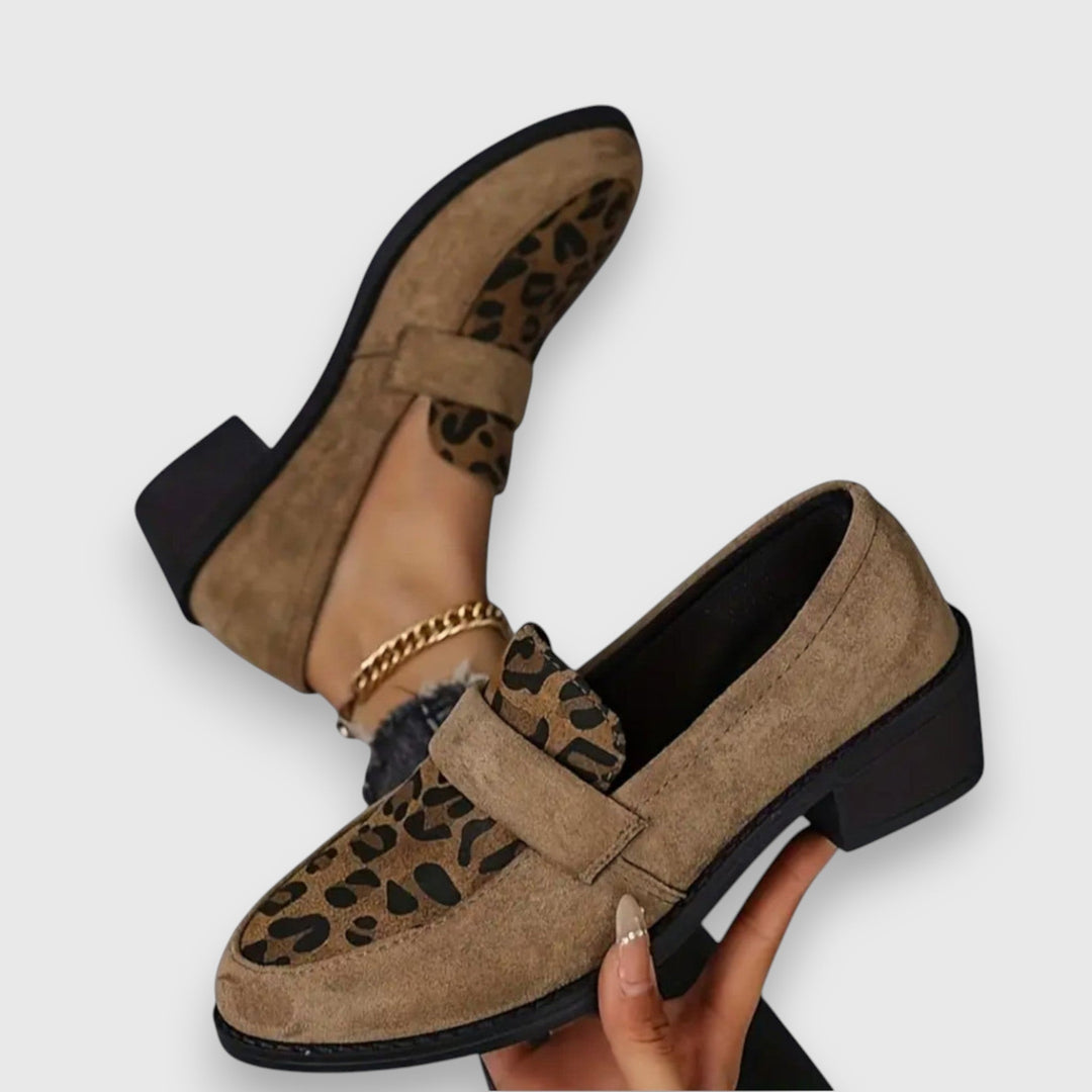 Brunika | Mocasines Cómodos con Estampado Leopardo 6