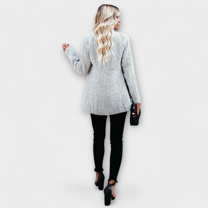 Clara | Abrigo de entretiempo de tweed 1